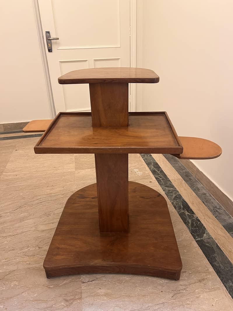 Premium Solid Wood Multi-Tier Display Stand / Accent Table 1