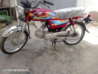 Honda CD 70 2026 Model – Brand New Condition – Unregistered – 3,000 KM