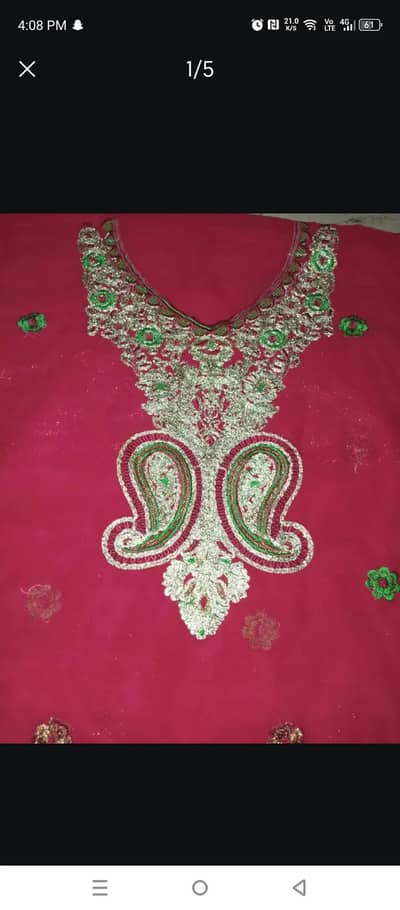 3 PCs unstiched  fancydress
