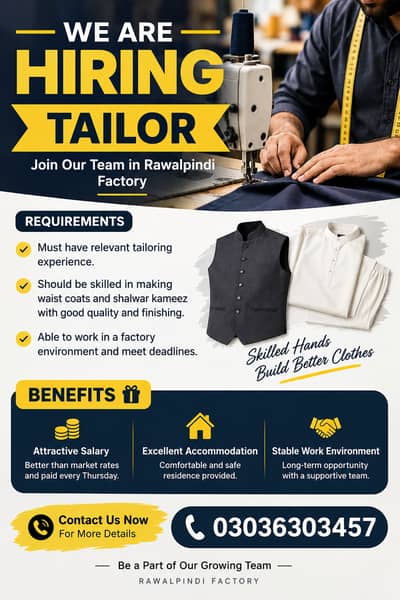 Tailor Hiring
