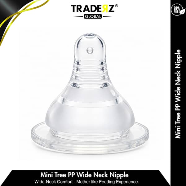 Wide Neck Teat for Baby Feeding Bottle – Soft Silicone, Anti-Colic, BPA-Free & Safe for Babies