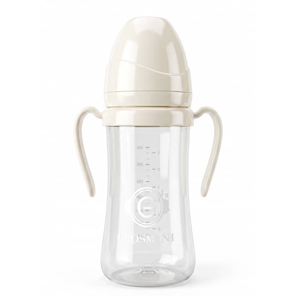 GrosMini PPSU Feeder 2in1 with Sipper 300ml (0–18 Months) — BPA Free, Easy Grip, Spill-Proof
