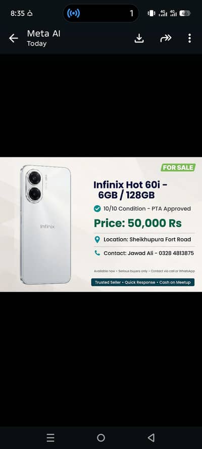Infinix Hot 60i