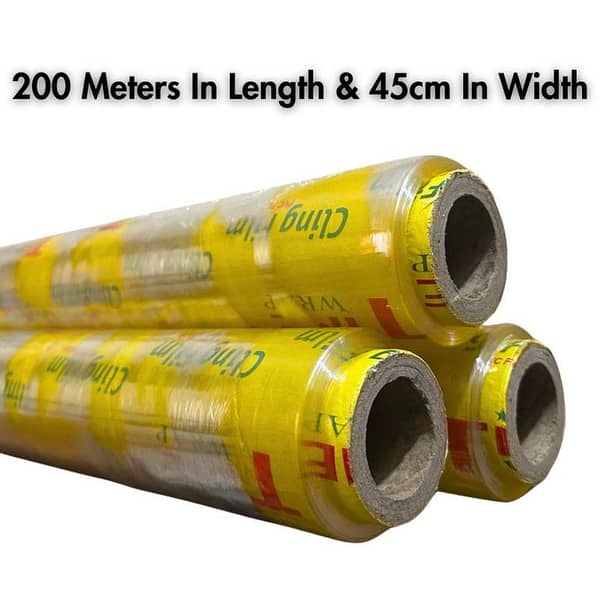 Cling Film Transparent Food Wrap Plastic Kitchen  Storage Roll 30CM x 70 Meter BPA Free
