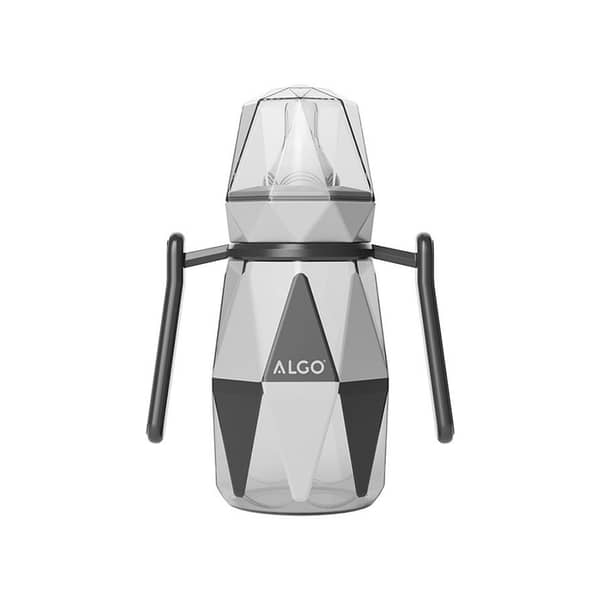 Algo Baby Feeder 150ml (9oz) – 9602 | Premium BPA-Free Plastic Feeding Bottle with Standard Neck Silicone Nipple (Blue, Pink, Black & Green)
