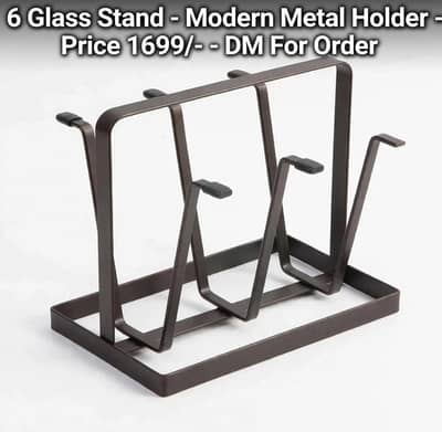 Modern Metal glass And cup holder