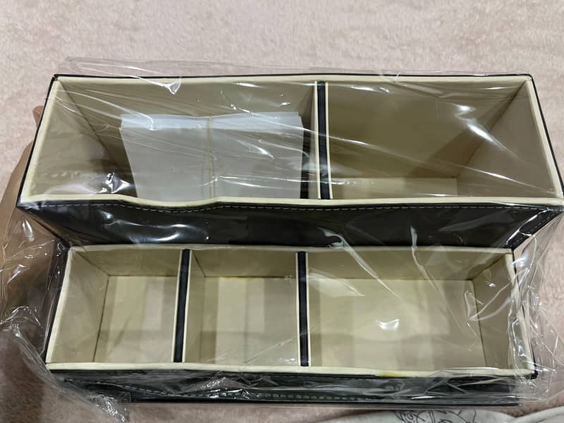 leather Table organizer 1