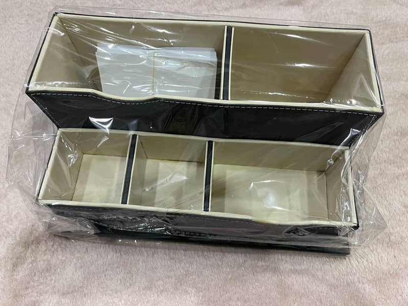 leather Table organizer 6