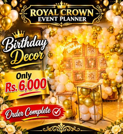 Birthday Decor Starting 6k Only