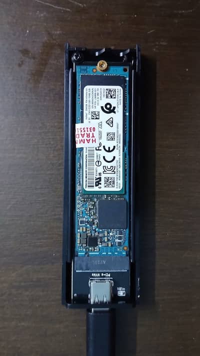 Toshiba 256GB NVMe M. 2 SSD | Internal & External | BlueData USB Enclos