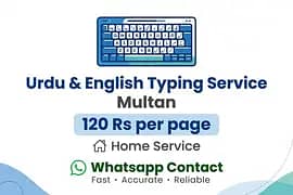 Urdu Typing Work - Home Service Multan