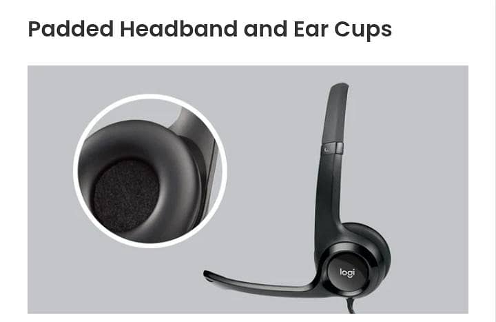 USB headset Logitech H390 brand new 4