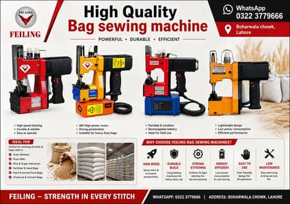 Bag sewing machine Bag closer for ageiculture and indusrty