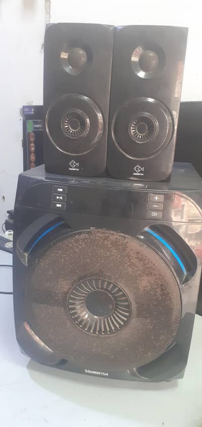 SOUNDFISS SPEAKERS 2.1 CHANNELS  8" SUBWOOR