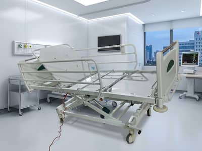 Patient electric bed five function with mattress for also home care