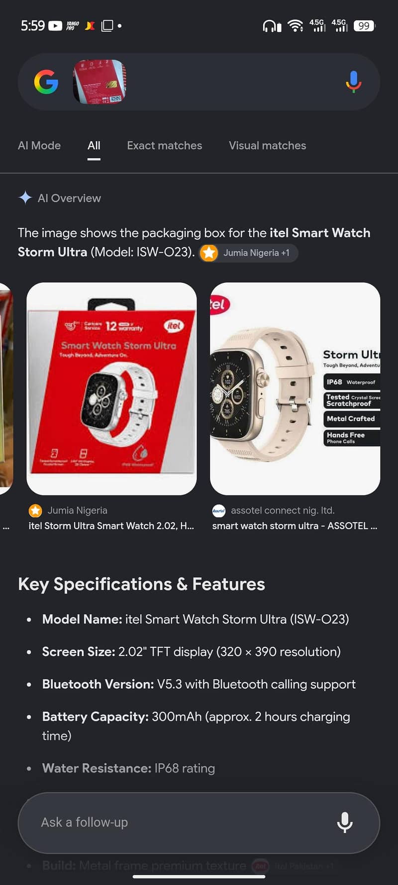 itel watch 0