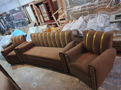 Pure wood Frame 3.1. 1 + 3 seater Dewan seat