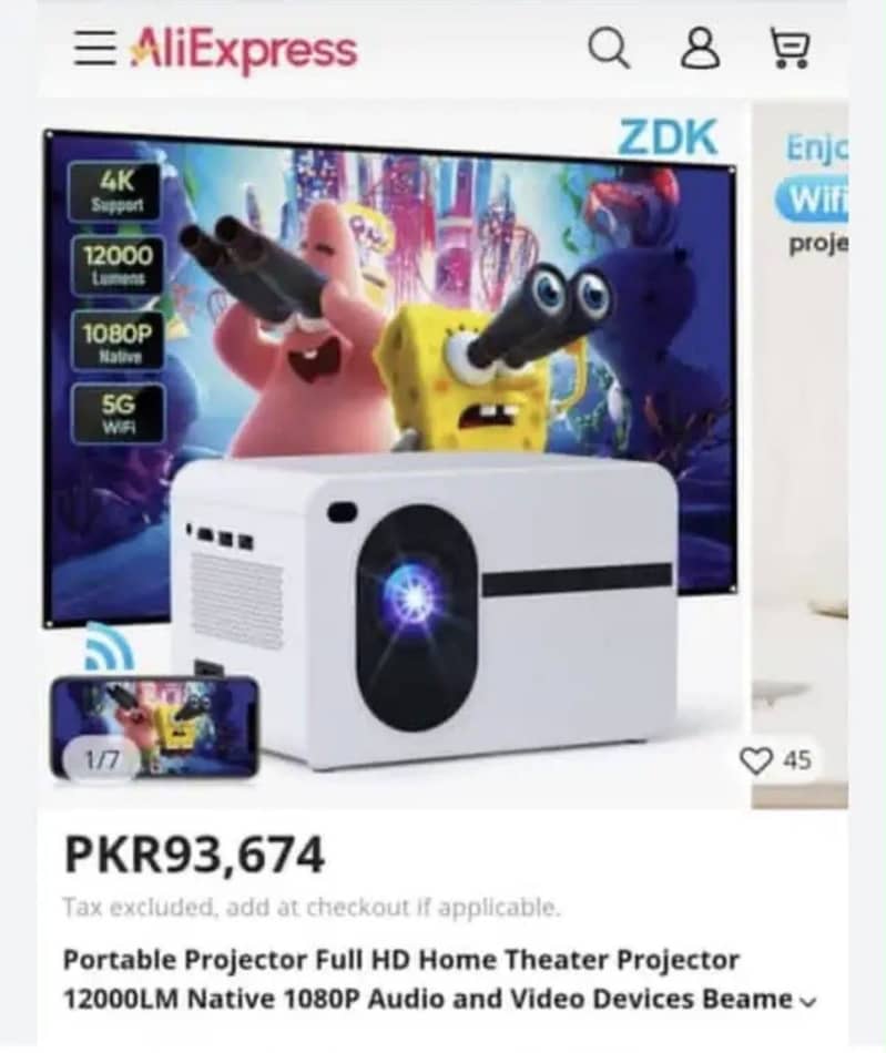 ZDk projector 4k 2