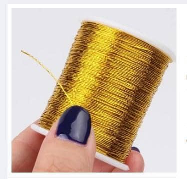 Kalabatto Thread Golden and Silver for Embroidery e r6063