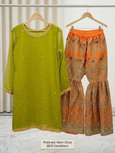 Elegant 2-Piece Garara Suit | Original Rs. 14K – Now Rs. 7K!