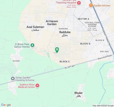 10 Marla Plot for Sale in C Block, Central Park Housing Scheme, Lahore