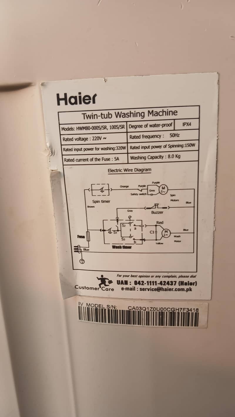 New semi automatic washing machine 2