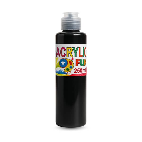 Acrylic Color Paints 75 ml Pack of 12 Bottles Multicolor Art - M247-Acrylic 75ml-12 Multi Bottle