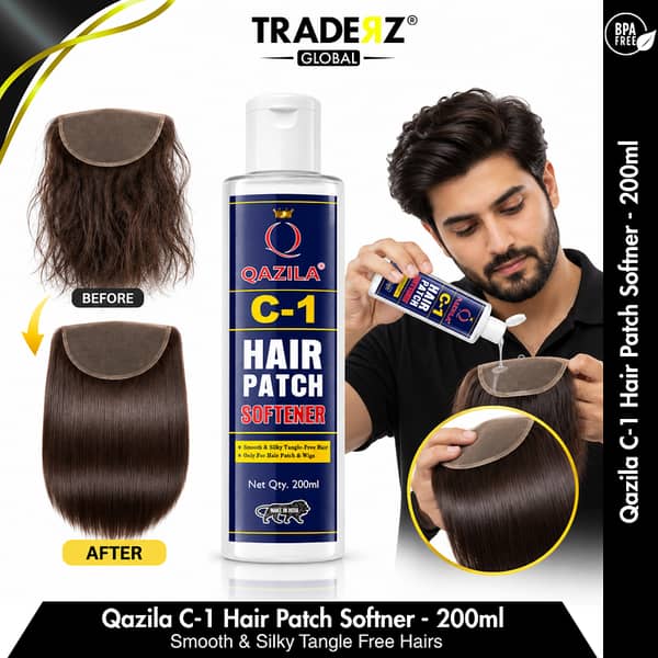Qazila C-1 Hair Patch Softener 200ml – Deep Conditioning for Hair Patches and Wigs