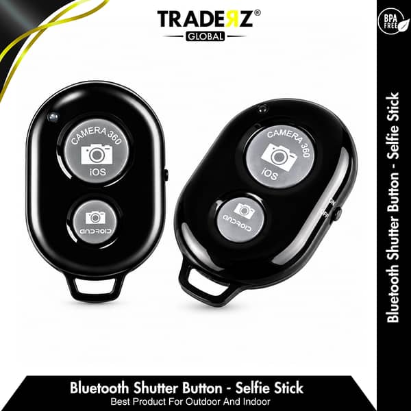 Wireless Bluetooth Selfie Shutter Remote Controller For Selfies All Mobiles and Tablets Supported | Traderz Global