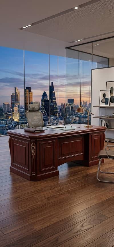 Luxurious Executive Office Table - Pure Solid Sheesham Wood