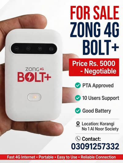 zong4g bolt wifi device