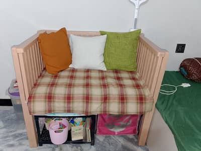 wooden sofa good condition for sitting