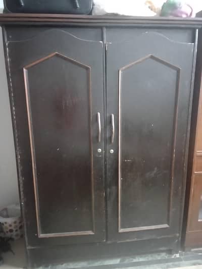 wooden wardrobe