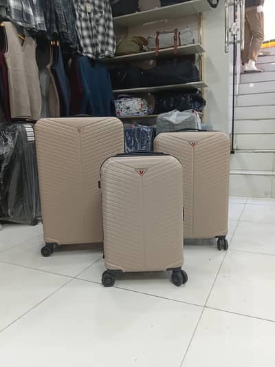 Premium ABS Trolley Luggage Set of 3 – Number Lock & 360° Wheels