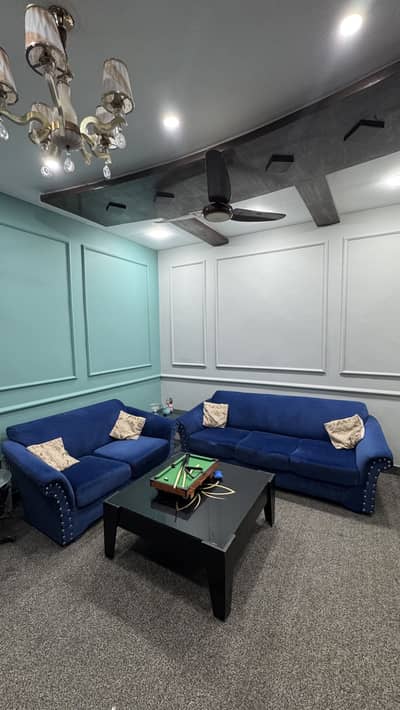 6 Seater in Royal Blue sofa set