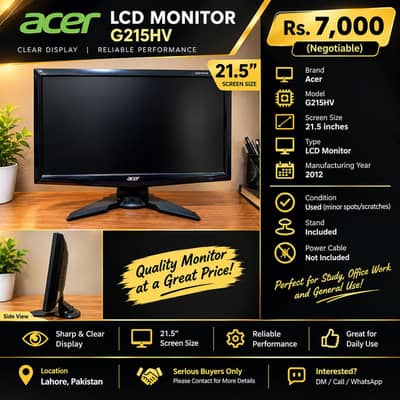 Acer LCD monitor