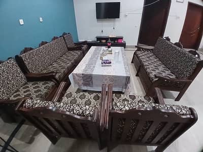 10 & 6 Seater Sofa Set + Big & Small Table For Sale | Al ahmad garden