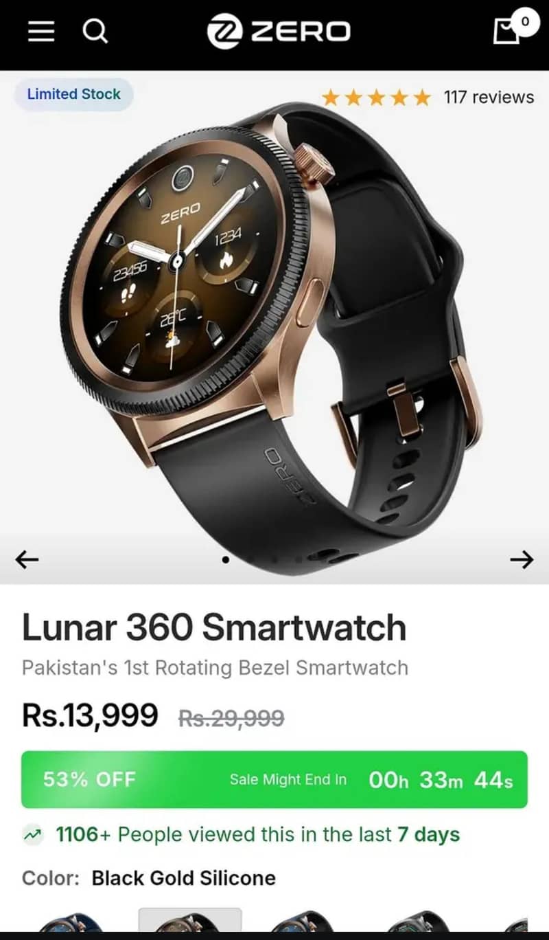 Zero Lunar 360 SmartWatch 0