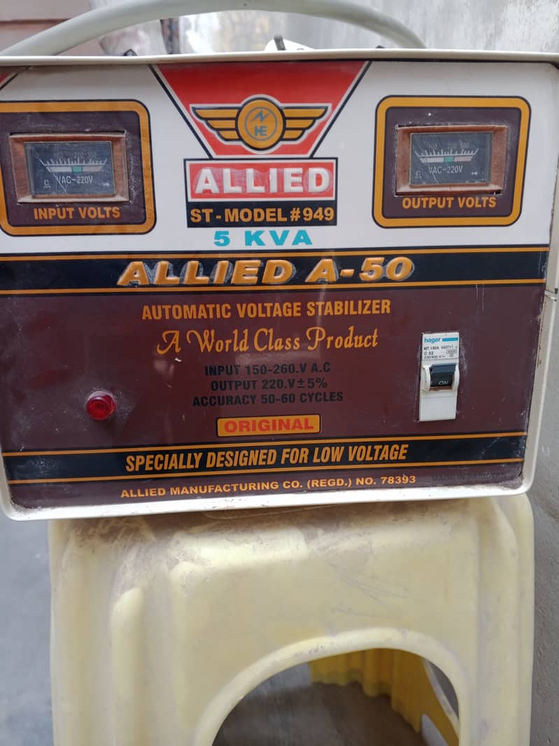 *ALLIED A-50 Automatic Voltage Stabilizer* 1