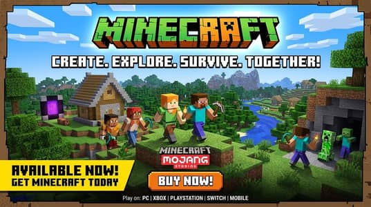 we have Minecraft for mobile
