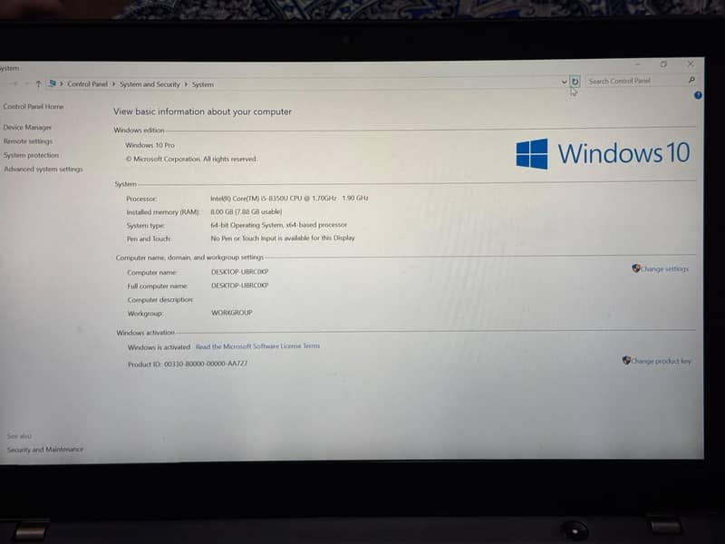 Thinkpad t480s 1