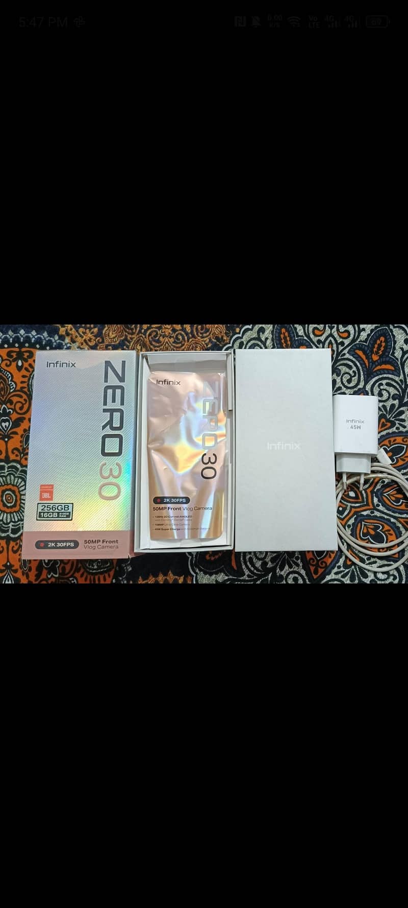 Infinix Zero 30 with complete box 4