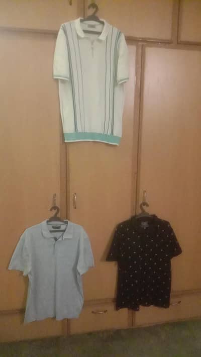 3 Branded Men’s Winter Polos (H&M, George UK)
