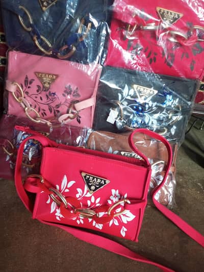 Prada Floral Mini Bags New Stock - All Colors - Landhi Karachi