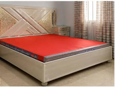 Bedroom set , royal look ( Golden and cream)