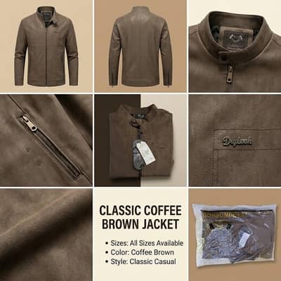 Imported New Stylish Classic Brown Jacket for Sale