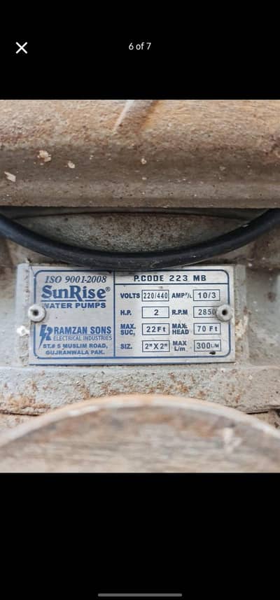 Mono block water pump water motor 2hp for sale