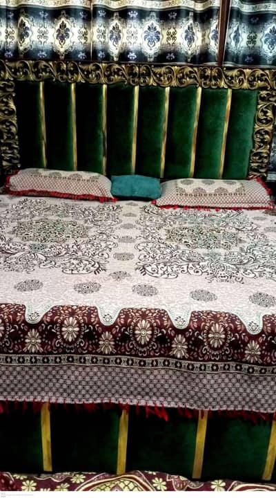 Double bed+single bed with mattress for sale
