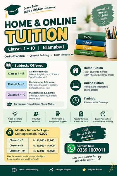 HOME & ONLINE TUITION