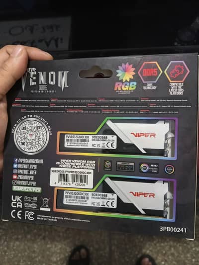 RGB Patriot Viper Gaming 32GB(2x16) DDR5 Ram